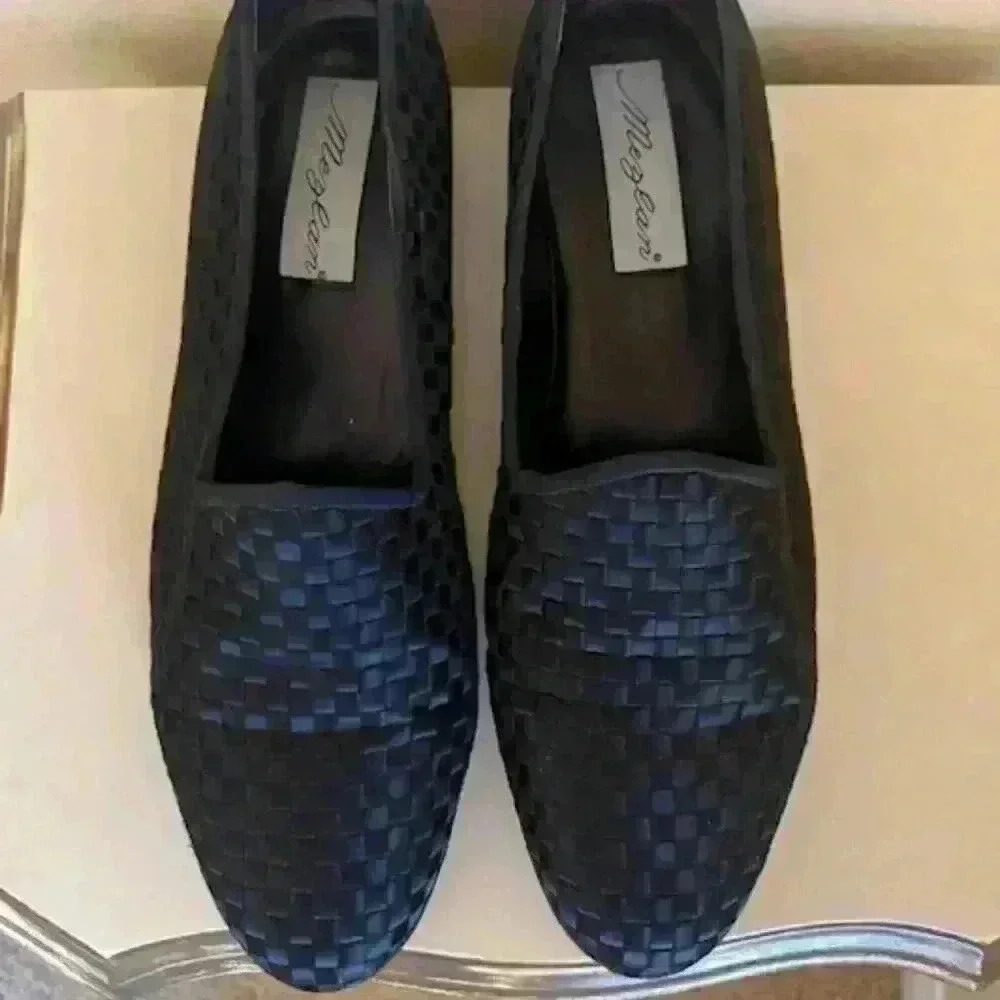 mezlan woven  venetian style shoes